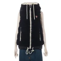 モンクレール グルノーブル GILET ポリエステル ダウンベスト 22年 ブラック Ａランク