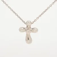 ティファニー スモールクロス ダイヤ Pt950