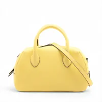 ボナベンチュラ アヴァ レザー 2WAYショルダーバッグ イエロー ＡＢランク