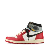 ナイキ×ユニオン AIR JORDAN 1 RETRO HIGH OG レザー ハイカットスニーカー レッド