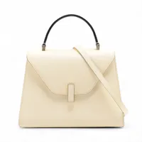 ヴァレクストラ ミディアム イジィデ レザー 2WAYハンドバッグ ベージュ