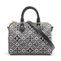 ルイヴィトン スピーディバンドリエール25 ダミエ ショルダーバッグ ICタグ LouisVuitton《スピーディ・バンドリエール25》青 ダミエ 直営店