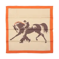 エルメス カレ70 ZINGARO TOKYO2009 シルク スカーフ オランジュ