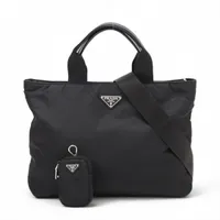 ［VINTAGE] PRADA テスートボンバーバックパック ★Aランク PRADA プラダ テスート ボンバー 2WAY ハンドバッグ トート