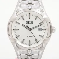 ディーゼル SS QZ シルバー文字盤