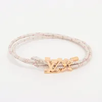 ヴィトン ブラスレ LV ブルーム M8529Z PVC ブレスレット BC1294 ホワイト