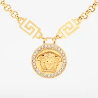 ヴェルサーチ メデューサ GP ネックレス ゴールド ＡＢランク
