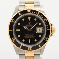 ロレックス サブマリーナ 16613 SS×YG AT 黒文字盤