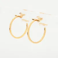 伊右衛門茶 ティファニー メトロ ワイヤーバングル YG Lサイズ TIFFANY&Co. 美品 ティファニー T ワイヤー ブレスレット