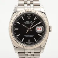 ロレックス デイトジャスト 116234 SS×WG AT 黒文字盤