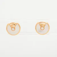 カルティエ ラブスリーフープ6P ダイヤ ネックレス 750 YG×PG×WG