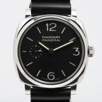 パネライ PAM00574 SS×ラバー 手巻き 黒文字盤