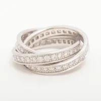 カルティエ スリーバングルズ ダイヤ 750(WG)