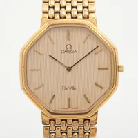 オメガ デヴィル GP QZ アイボリー文字盤