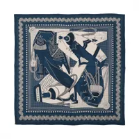 エルメス バンダナ カシシル Zouaves et Dragons Bandana全色 Embroidered Zouaves et Dragons Bandana shawl 140 | Hermès