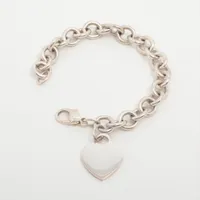 ティファニー 　オープンハート 5P　シルバー ブレスレット TIFFANY&Co.】ティファニー オープンハート ブレスレット 5P