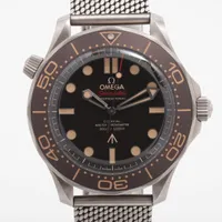 オメガ シーマスター コーアクシャル 007リミテッドエディション 210.90.42.20.01.001 TI AT ブラウン文字盤