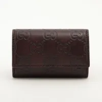 グッチ グッチシマ 138093 レザー キーケース ブラウン