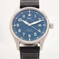 IWC パイロットウォッチ マーク XX IW328203 SS×革 AT 青文字盤