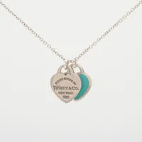 ティファニー　ネックレス　リターントゥハート　ダブル　シルバー925 ハートタグ 楽天市場】Tiffany&Co. リターントゥティファニーダブルハート