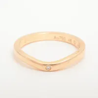 カルティエ バレリーナ カーブ ウェディング 3P ダイヤ 750(PG)