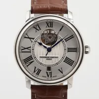 フレデリックコンスタント ハートビート FC-303/315X3P6 SS×革 AT シルバー文字盤