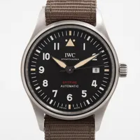 IWC パイロットウォッチ オートマティック スピットファイア IW326801 SS×ナイロン AT 黒文字盤