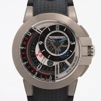 ハリーウィンストン オーシャンプロジェクト ザリウム×ラバー AT スケルトン文字盤