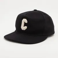 セリーヌ Cロゴ 2AUU6641M コットン×ポリウレタン キャップ ブラック