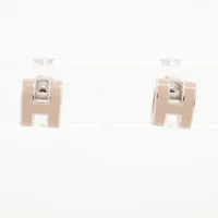 エルメス ミニポップアッシュH メタル ピアス(両耳用) グレージュ
