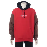 シュプリーム ボックスロゴ コットン パーカー 24FW レッド