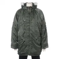 シュプリーム ナイロン 中綿コート 24AW カーキ