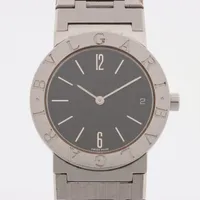 ブルガリ ブルガリブルガリ BB30SSD SS QZ 黒文字盤