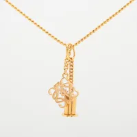 ロエベ アナグラム GP ネックレス ゴールド ＡＢランク