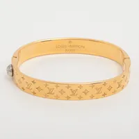 ヴィトン カフナノグラム M00251 GP バングル LE0138 ゴールド