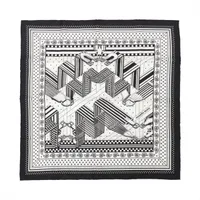 HERMES エルメス カレ55 Sangles en Zigzag エルメス カレ55 SANGLES EN ZIGZAG ジグザグのサングル
