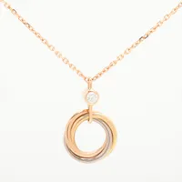 カルティエ ベビートリニティ 1P ダイヤ 750(YG×PG×WG)