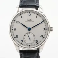 IWC ポルトギーゼ オートマティック 40 IW358304 SS×革 AT シルバー文字盤