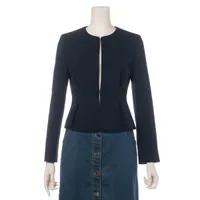 ヨーコチャン ポリエステル ジャケット ネイビー