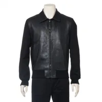 ルイ・ヴィトン ラム レザージャケット 23SS ブラック