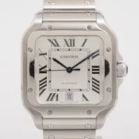 カルティエ サントス ドゥ カルティエ WSSA0018 SS AT シルバー文字盤