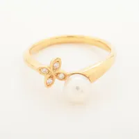 ミキモト パール ダイヤ K18(YG)