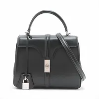 最終お値下げ！7月31日まで　CELINE トリオンフ　ブラックレザーウォレット セリーヌ トリオンフ シャイニーカーフスキン コンパクト