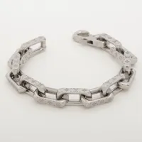 ヴィトン ブレスレット チェーン モノグラム M00308 メタル ブレスレット LE0225 シルバー