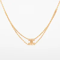 セリーヌ トリオンフサスペンダー GP ネックレス WCA3283 ゴールド ＡＢランク