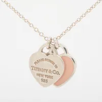 オールドティファニー 美品 パフハート ネックレス 925 T92fe ティファニー TIFFANY & CO. パフハート ネックレス チェーン