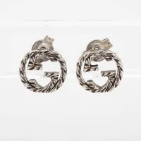 美品　グッチ　インターロッキング　アラベスク　ネックレス　シルバー グッチ インターロッキングG アラベスク 925 ネックレス