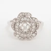 シャネル カメリア ダイヤ 750(WG)