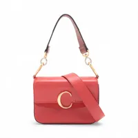 クロエ クロエC レザー 2WAYショルダーバッグ レッド
