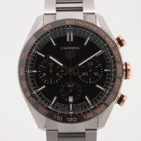 タグホイヤー カレラ キャリバーホイヤー02 CBN2A5A SS AT 黒文字盤